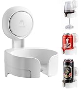 LEVERLOC Razor Holder for Shower 2 Pack, Powerful Vacuum Suction Cup Hook for Towel, Loofah, Razo...