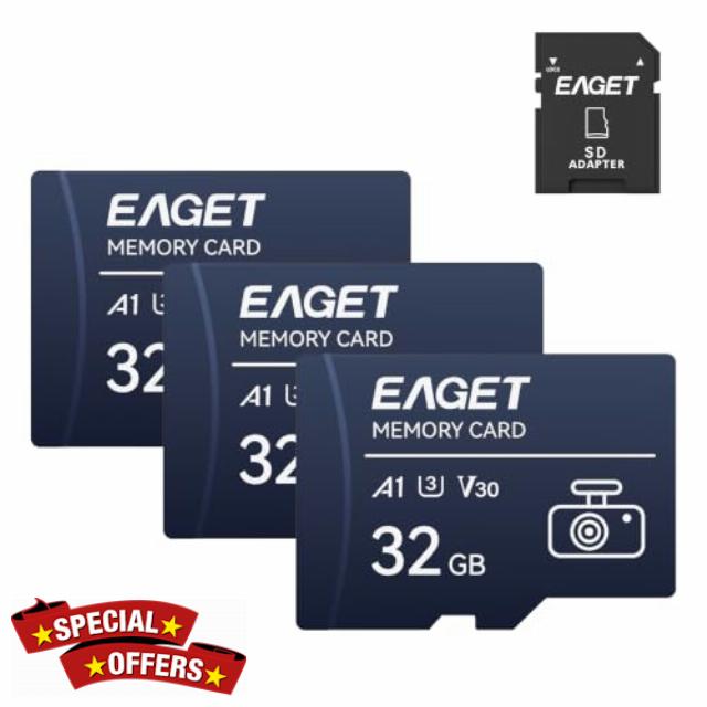 EAGET 32GB Micro Memory SD Card with Adapter