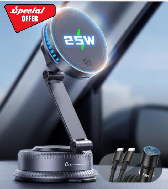 Qi2.2 25W MagSafe Car Mount Charger