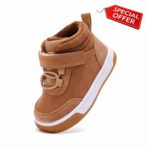 BMCiTYBM Toddler Baby Snow Boots Girl Boy Winter Infant Walking Shoes                                                          Warm Faux Fur Lined Outdoor Water Resistant Slip-Resistant Easy Wear Comfort for Cold Weathe
