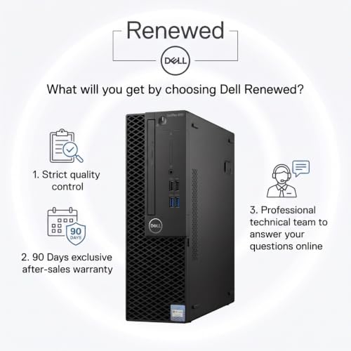 512G SSD(Renewed) SFF Desktop Computer PC