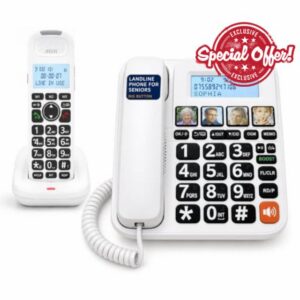 Uvital Corded/Cordless Phone with Answering Machine