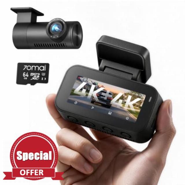 70mai A900 4K+4K Dash Cam Front and Rear