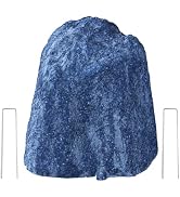Faux Rock Cover Medium 18.5x12.2x13.5 Inch with Weighted Base – Yellow Decorative Well Covers for...