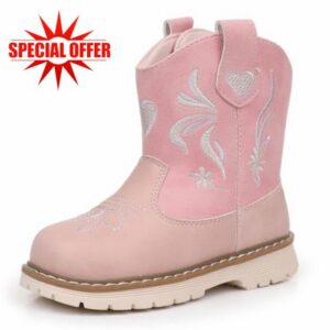 Toddler Cowboy Boots for Boys Girls Easy On Western Boots                                                          Easy On Hook & Loop