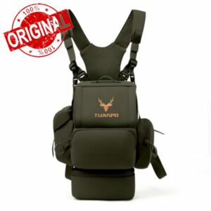 Binocular Harness Chest Pack with Rangefinder Pouch and Molle Storage Case                                                          Magnetic Telescope Bag
