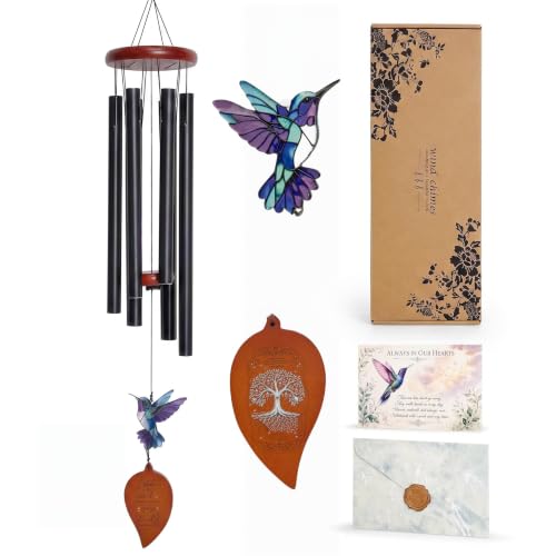 Memorial Hummingbird Gift Wind Chimes for Outside