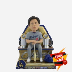 Shohei Ohtani Los Angeles Dodgers Back To Back League MVP & World Series Champion Mini Bobblehead MLB Baseball