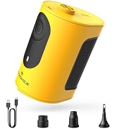 Portable Air Pump for Inflatables, 4000mAh Ultra Fast Air Mattress Pump with Advanced Heat Dissip...