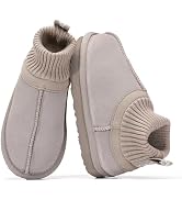 Project Cloud Kids 100% Genuine Leather Australian Shearling Lined Slippers | Memory Foam Insole ...