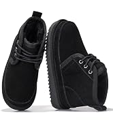 Project Cloud 100% Genuine Leather Kids Boots - Lightweight Fur-Lined Ankle Boots for Girls & Boy...