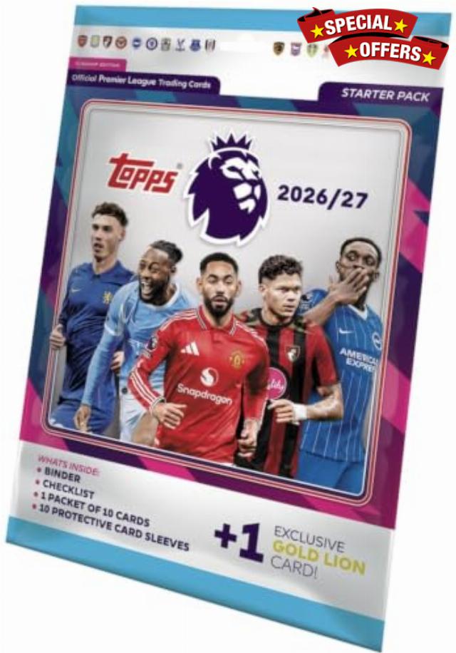 Topps Flagship Premier League 2026/27 Trading Cards - Starter Pack 2027 Soccer Cards