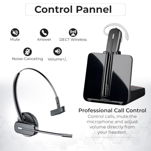Noise-Canceling Mic Includes a CS540 wireless headset