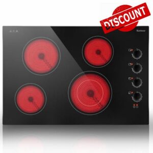 Karinear 30 Inch Electric Cooktop 4 Burners