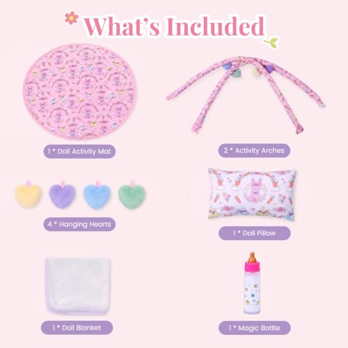 Pretend Play Activity Mat for Doll Nursery Scenes
