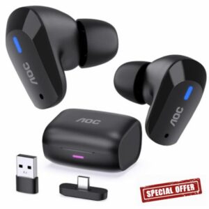 AOC Wireless Gaming Earbuds for PS5 PC Switch
