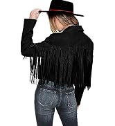 PRETTYGARDEN Women's Fringe Faux Suede Leather Jackets Fall Fashion 2026 Tassel Motorcycle Croppe...