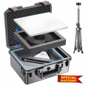 Travel Case for Starlink Mini with Tripod - Accessories Kit for Star Link                                                          Hard Carrying Case with Pre-Cut Foam Insert for Starlink Mini Dish