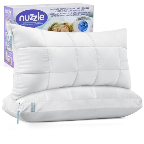 Soft Luxury Hotel Feel                                                          Queen Neck Pillows Set of 2 with Adjustable Height & Firm Feel for Side