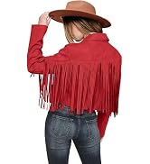 PRETTYGARDEN Women's Fringe Faux Suede Leather Jackets Fall Fashion 2026 Tassel Motorcycle Croppe...