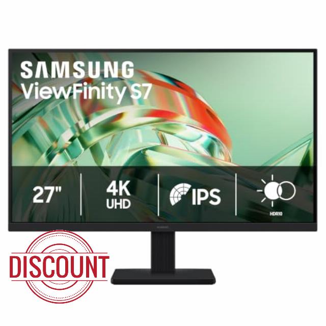 Samsung 27" ViewFinity S7 (S71H) 4K UHD IPS HDR10 High Resolution Monitor                                                          Explore and buy 27 inch 4K UHD ViewFinity S7 S71H Monitor LS27H710EANXZA
