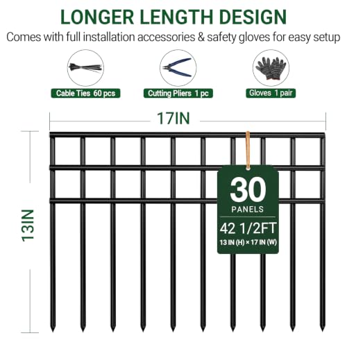 prevents dog digging and rabbit intrusion.Garden Edging Border Ground Defense for Outdoor