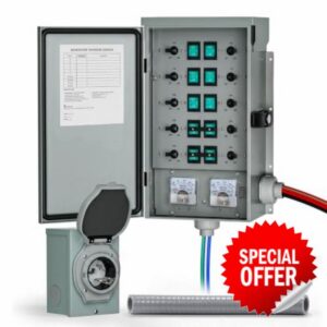 50Amp Generator Manual Transfer Switch 10-Circuits