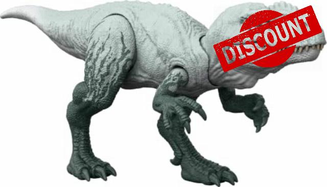 Mattel Jurassic World Wild Roar Sinraptor Dinosaur Figure                                                          Interactive Electronic Dino with Lights and Sound Effects