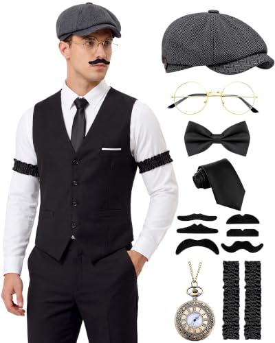 Roaring 20s Outfits for Men White Shirt