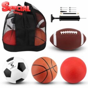SIKEMAY 5 Pcs Sports Balls Set Bulk