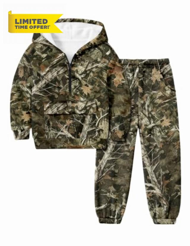 Oranchids Toddler Baby Boy Clothes Long Sleeve Hoodie Sweatshirt Tops and Pants Sweatsuit Set Fall Winter Outfits 1-5T