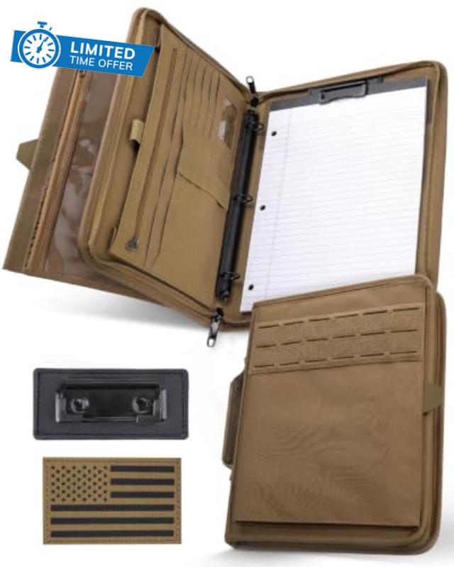 WYNEX A4 Padfolio Binder with Map Case