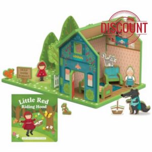 STORYTIME TOYS Little Red Riding Hood Storybook Playset | 3-in-1 Read