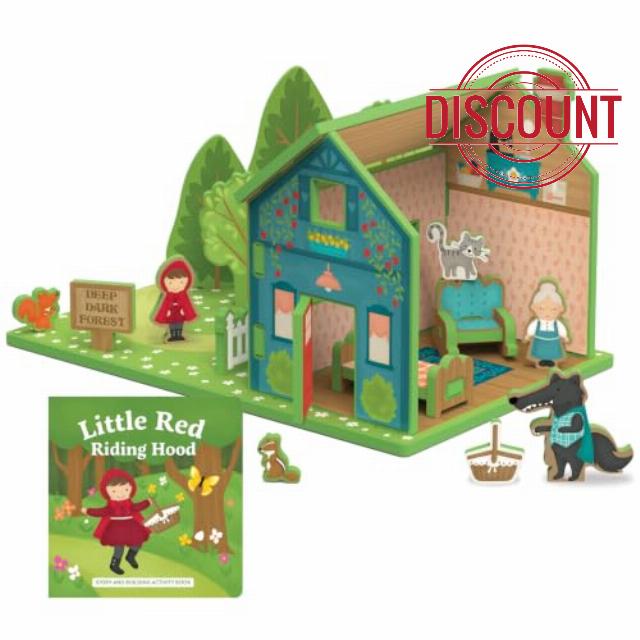 STORYTIME TOYS Little Red Riding Hood Storybook Playset | 3-in-1 Read