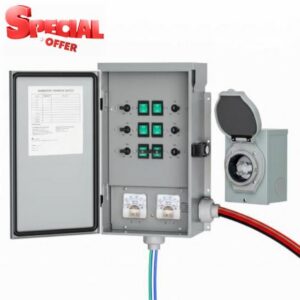 30Amp 6-Circuit Manual Generator Transfer Switch                                                          Heavy Duty Transfer Switch Kit