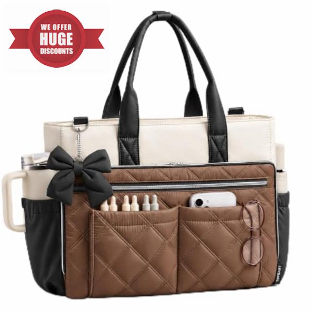 TOPEAST Teacher Tote Bag for Women