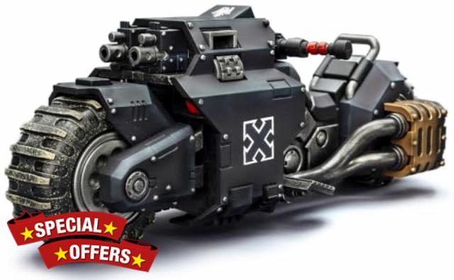 JOYTOY Warhammer 40K Raven Guard Raider-Pattern Combat Bike
