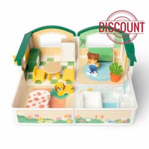 Melissa & Doug Cheery Lane Modular Play House & Figures