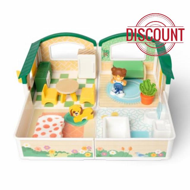 Melissa & Doug Cheery Lane Modular Play House & Figures