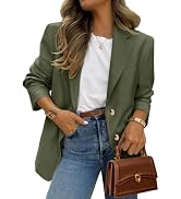 PRETTYGARDEN 2026 Blazers for Women Business Casual Long Sleeve Lapel Open Front Suit Jacket Work...