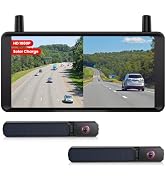 AUTO-VOX 6 Inch Solar Backup Camera Wireless: 2 Minute Install, 16:9 1080P HD Monitor, Dual Chann...