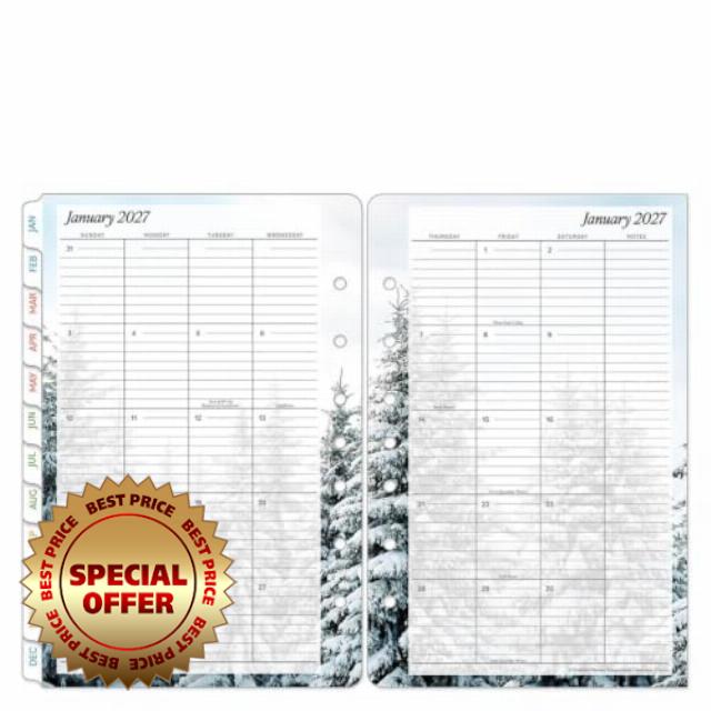 FranklinCovey - Seasons Two-Page Monthly Calendar Tabs (Classic