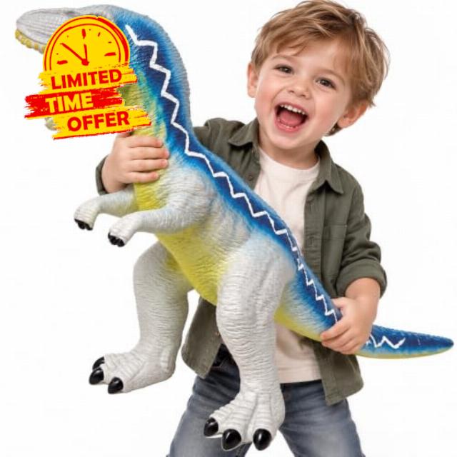 27.5" Velociraptor Soft Inflatable Large Dinosaur Toys for Kids 3-5                                                          Big Inflatable Dinosaur Toys