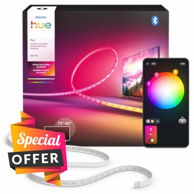 Philips Hue Play Gradient Strip Light for 85” TV