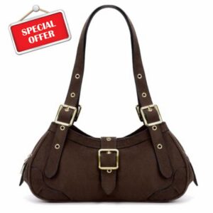 Shoulder Bag Retro Y2k 90s Vegan Leather Handbag Crescent Purse                                                          Adjustable straps