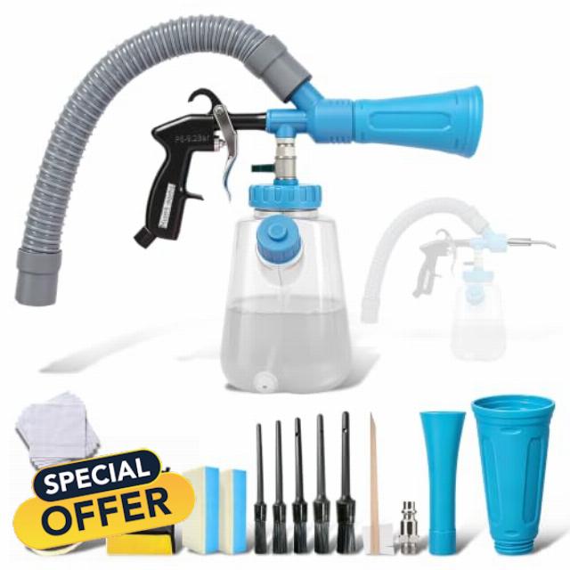 3IN1 Car Detailing Air Blow Gun Vacuum Foam Sprayer Tool                                                          3IN1 Cleaning Gun
