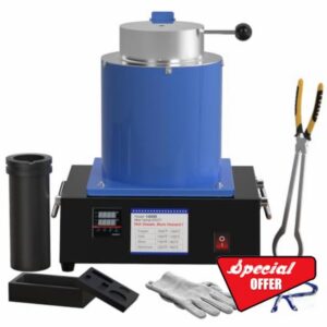 Nelyrho 3KG Electric Melting Furnace Kit 1400W PID Control 2102°F                                                          Complete Casting Set with Graphite Crucible Mold Tongs for Gold Silver Copper Aluminum Jewelry Making