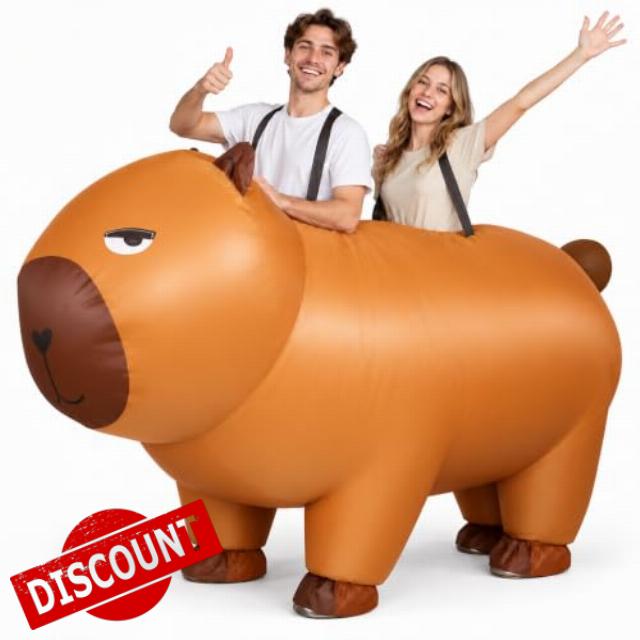 Capybara Inflatable Costume for Adults