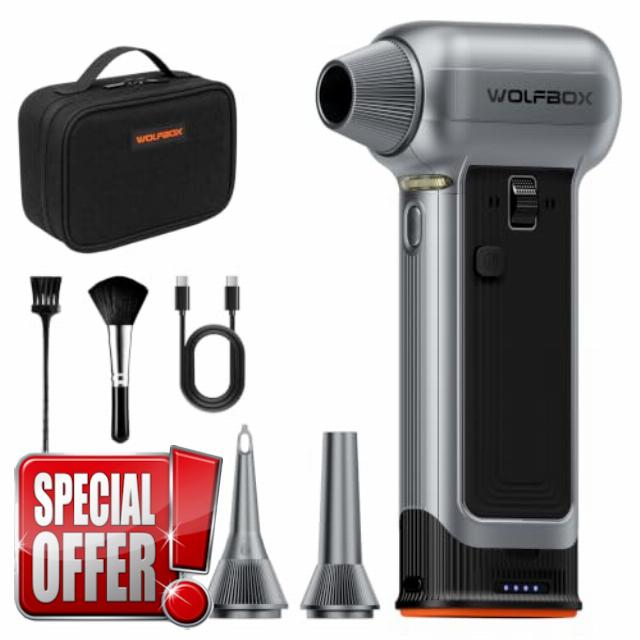 WOLFBOX MF100Pro Compressed Air Duster