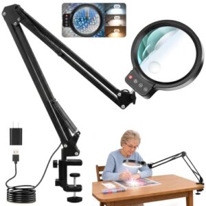 Stand Lighted Magnifier                                                          3 Color Modes
